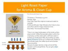 CAFEC Cup 4 T-92 Light Roast Paper Filter | V60 02 | LC4-100W