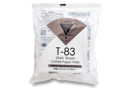 CAFEC Cup 4 T-83 Dark Roast Paper Filter| V60 02 | DC4-100W