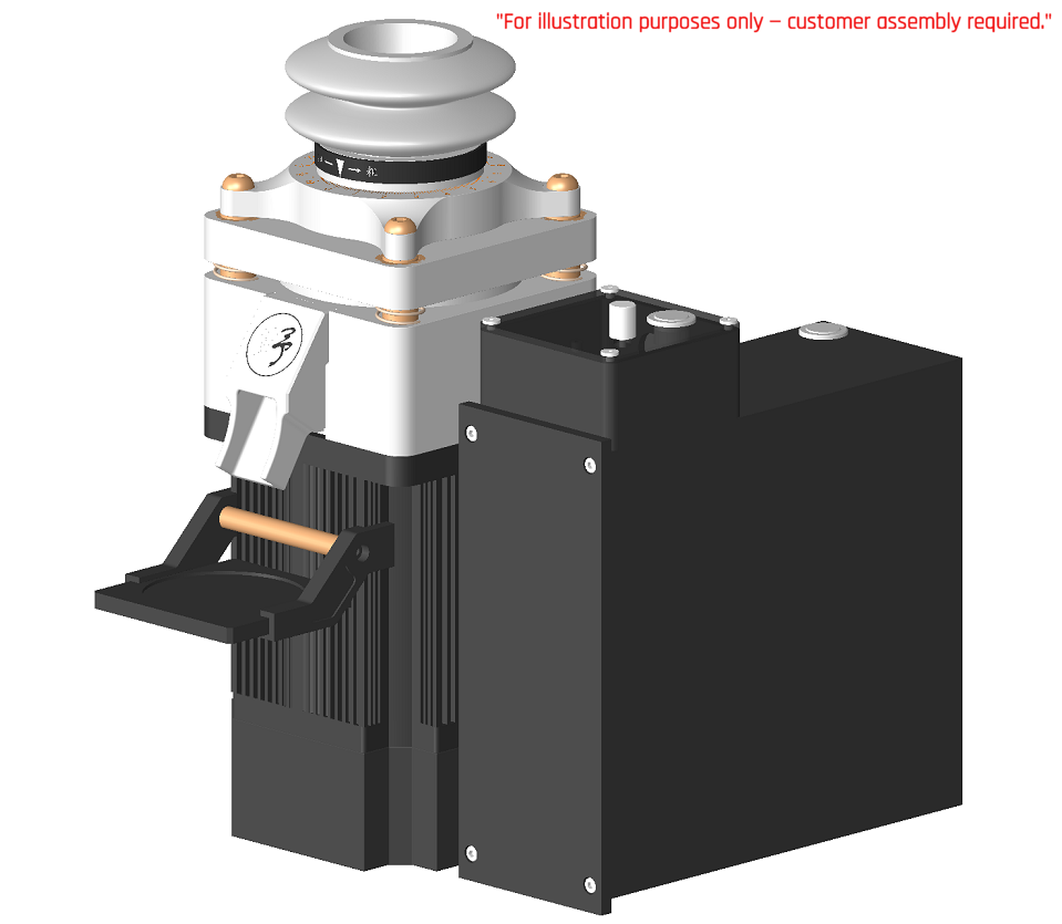 ALPHA-U DIY Electric Grinding Kit – 2500 RPM Profiling, 98/102mm Flat Burrs (Parts for Custom Coffee Grinder Build)