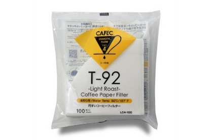 CAFEC Cup 4 T-92 Light Roast Paper Filter | V60 02 | LC4-100W